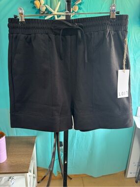 Black Women's Athletic Drawstring Shorts